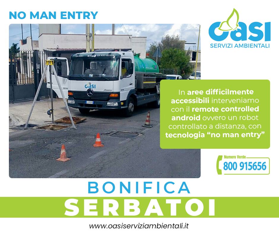 NO MAN ENTRY - Servizio Bonifica serbatoi