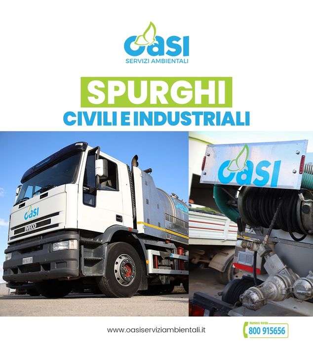 👉 Oasi - Servizi Ambientali Sicilia effettua #SPURGHI #CIVILI ed #INDUSTRIALI in tutto il territorio.🔝