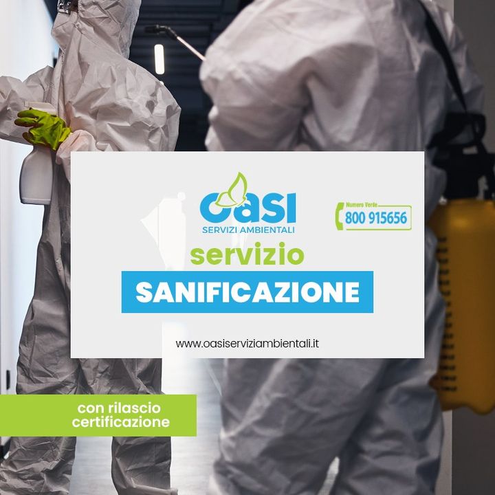 🟢 Oasi – Servizi Ambientali Sicilia effettua il #SERVIZIO di #Sanificazione 🟢
