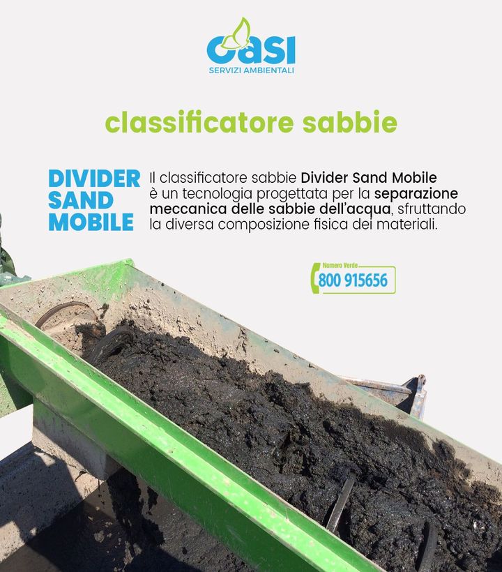 🟢 Classificatore sabbie Divider Sand Mobile 🟢

👉 Una tecnologia progettata