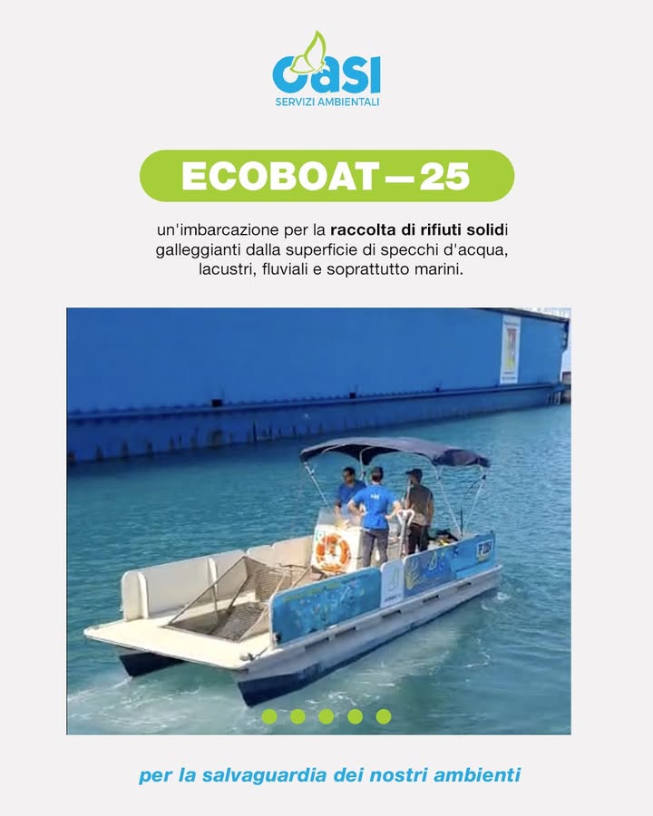 ECOboat 25: l’evoluzione della raccolta dei rifiuti galleggianti 🌊 ♻️🚤
L’imbarcazione