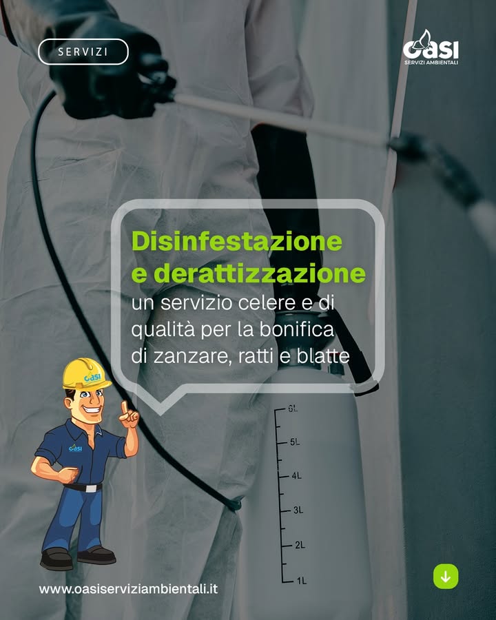 Insetti, roditori o infestazioni indesiderate possono diventare un problema serio