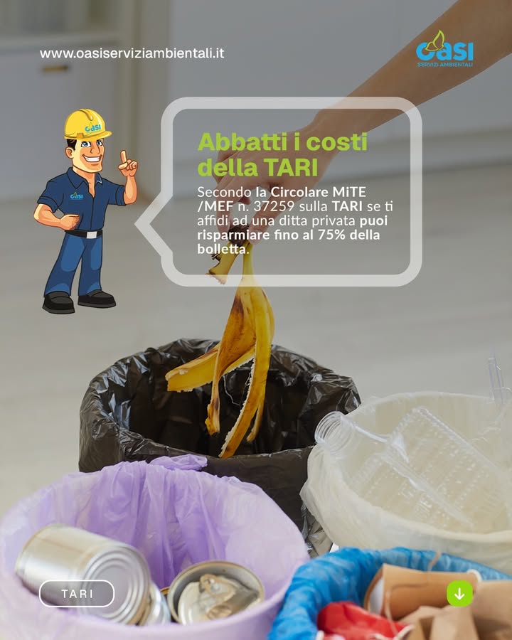 Abbatti i costi della TARI 💰
Sapevi che, affidando il recupero