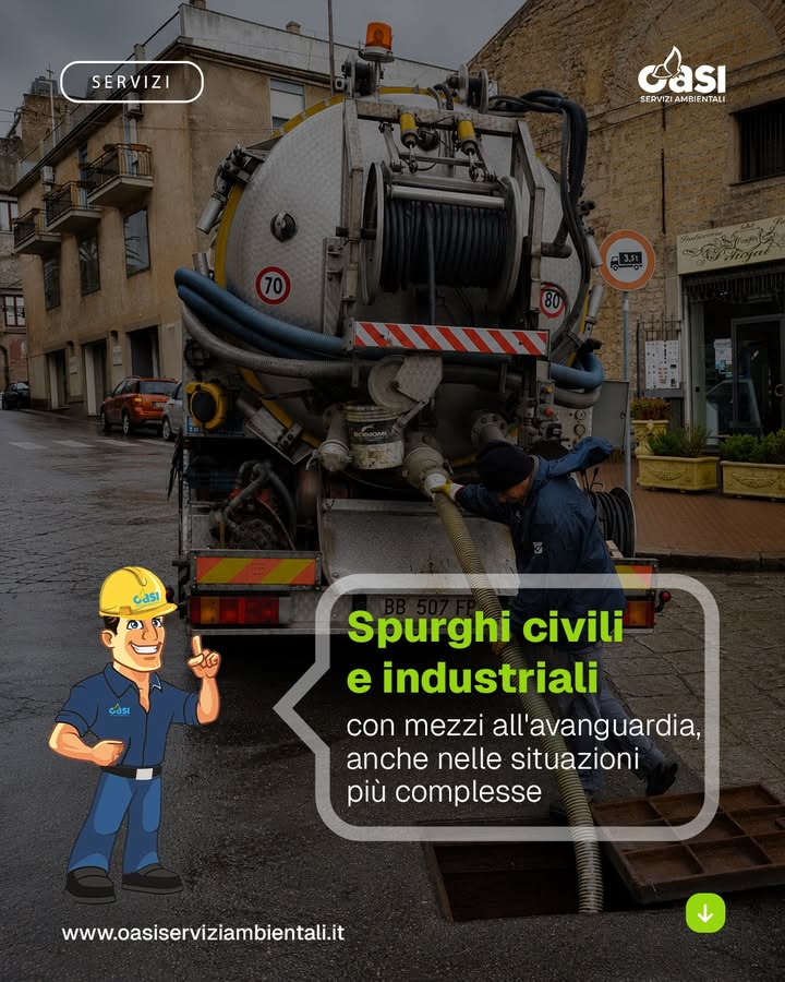 Servizi di spurgo civile e industriale 💧
Con mezzi all'avanguardia e